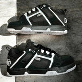 Tenis Dvs Comanche Black White Nubuck