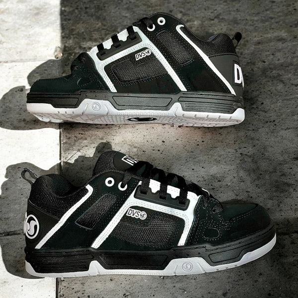 Tenis Dvs Comanche Black White Nubuck