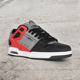 Tenis Osiris Red Grey Black
