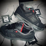 Tenis Dc Stag Black Grey Red