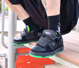 Tenis Nasty Footwear Gang Black Green fluorescente