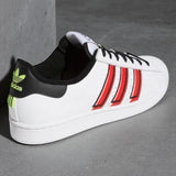 Tenis Adidas Superstar White Red