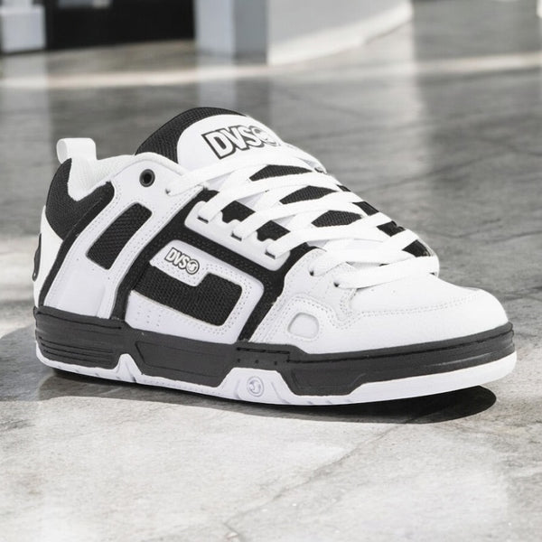 Tenis Dvs Comanche White Black White Leather