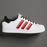 Tenis Adidas Superstar White Red