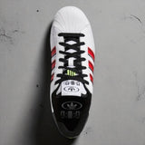 Tenis Adidas Superstar White Red