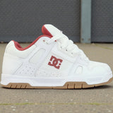 Tenis Dc Shoes Stag White Red Gum