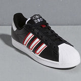 Tenis Adidas súper Star Black Red