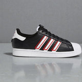 Tenis Adidas súper Star Black Red