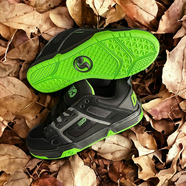 Tenis Dvs Comanche Black Charcoal Lime Nubuck