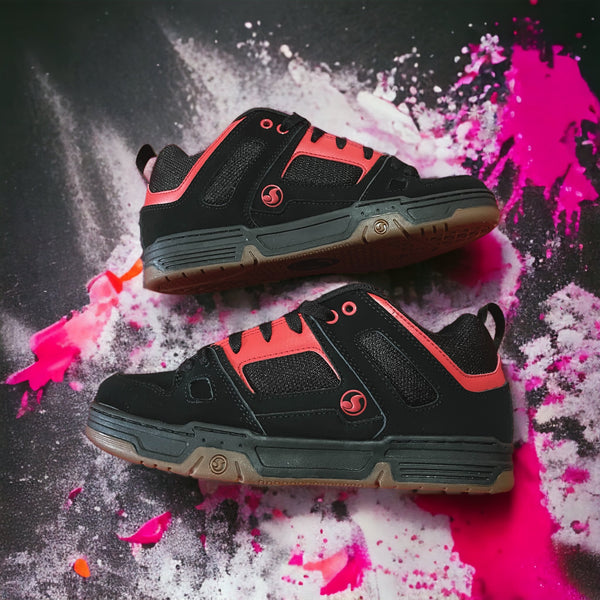 Tenis Dvs Gambol Black Red Gum Nubuck