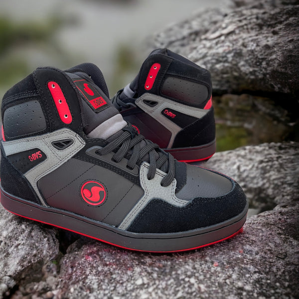 Tenis Bota Dvs Honcho Black Charcoal Red