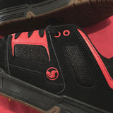 Tenis Dvs Gambol Black Red Gum Nubuck